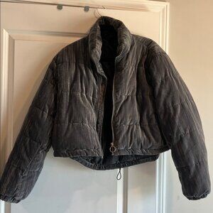 Forever 21 Gray Puffer Jacket